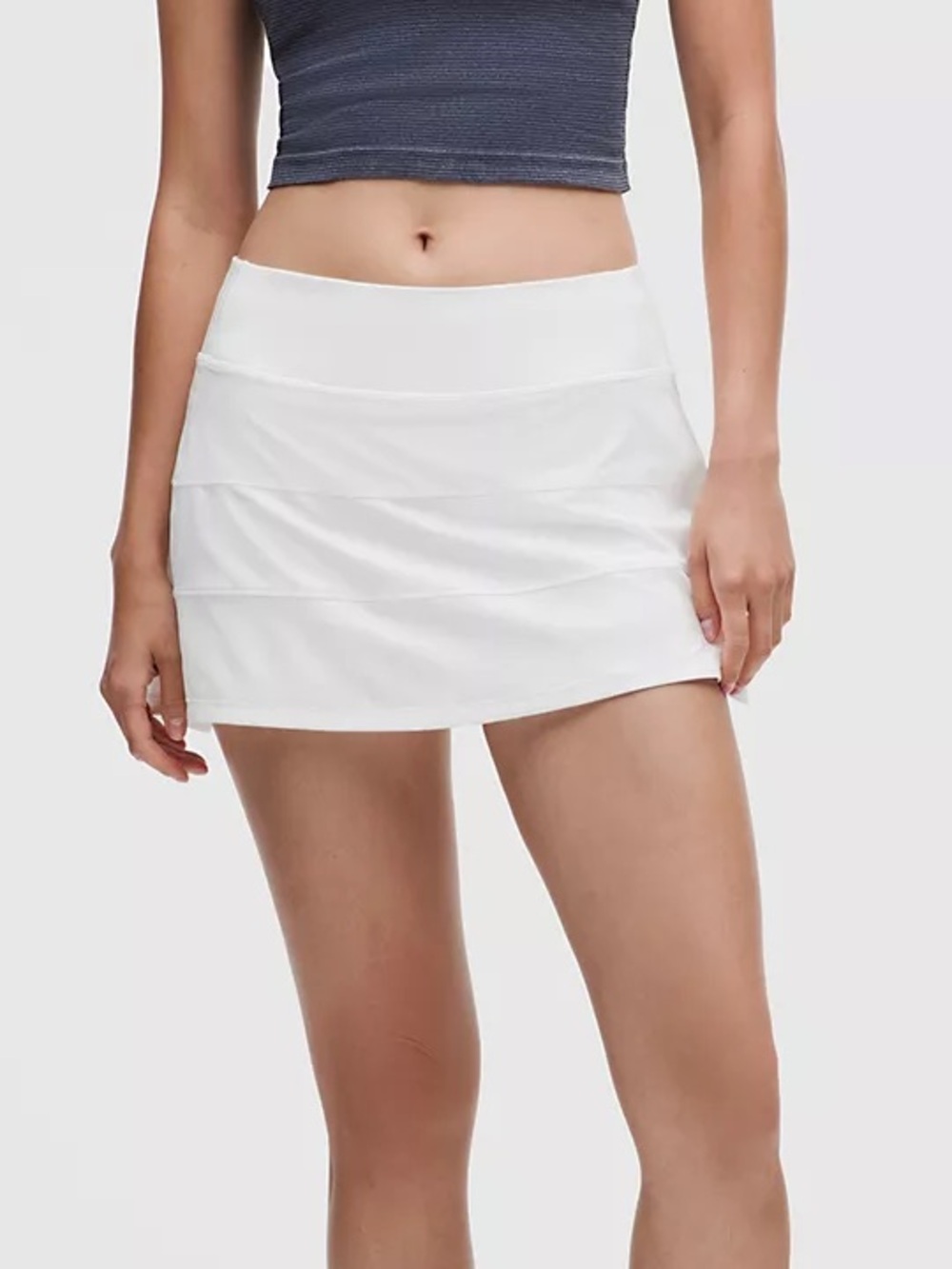 Lululemon White Pace Rival Skirt